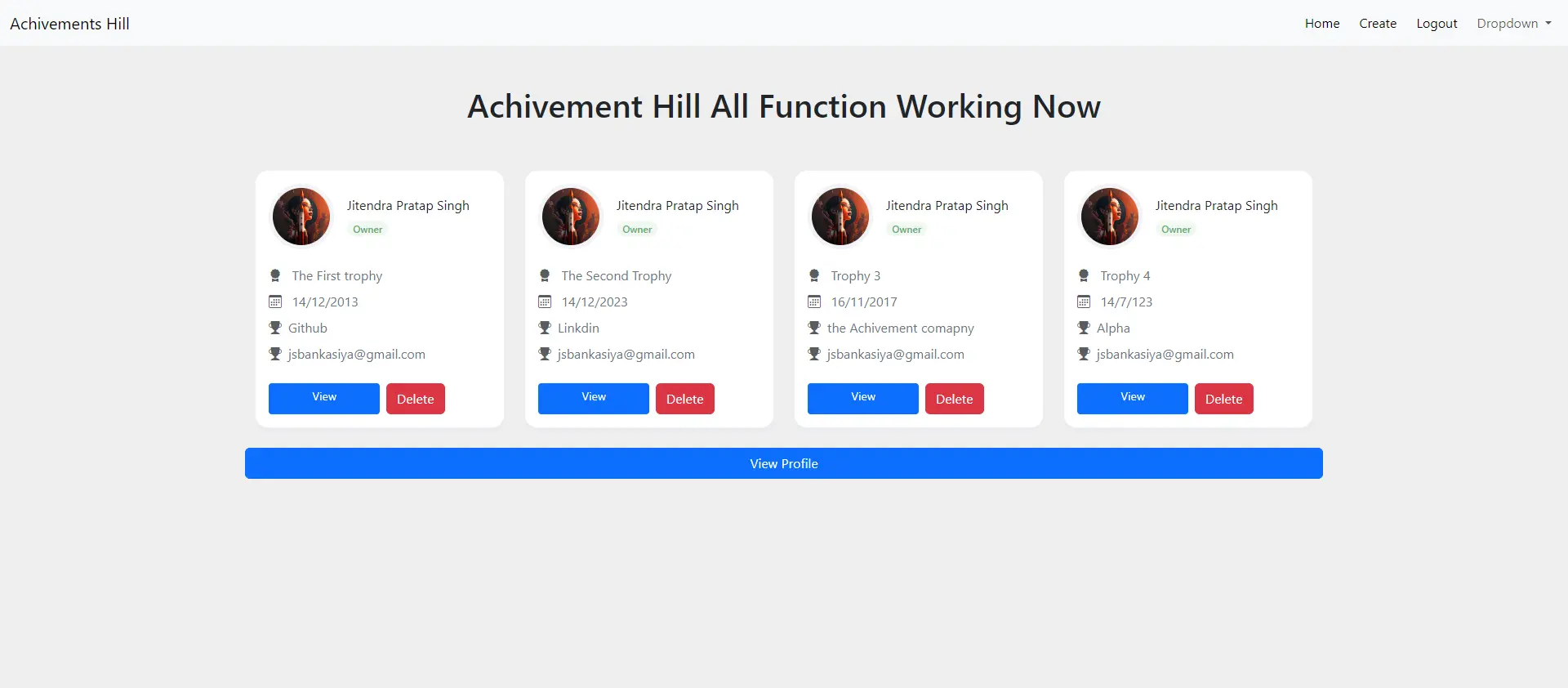 Achievements Hill